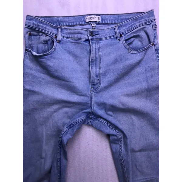 Abercrombie & Fitch Jeans Womens 33/16L Light Blue Excellent Curve Love Straight - Image 5