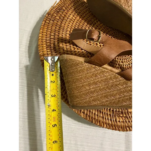 Jellypop Womens Brown Strappy Wedge Sandals Memory Foam Espadrille Heel - Image 8