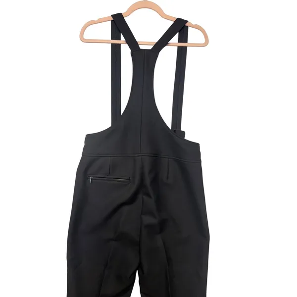 Vintage White Stag Ski Bibs Pants Black High Waisted Suspender Made USA Medium - Image 8