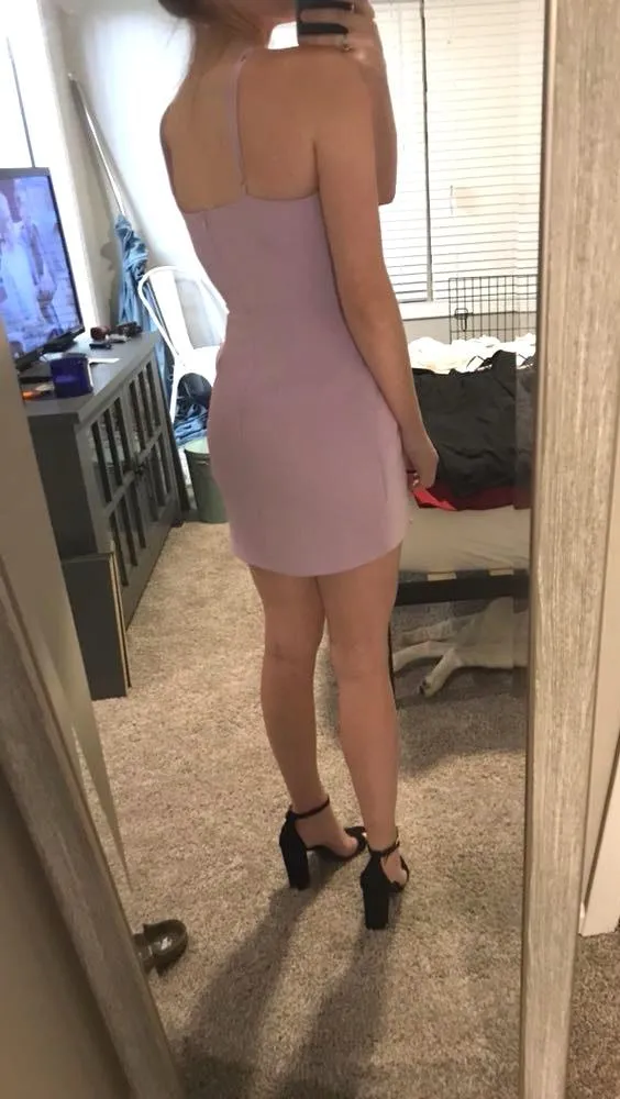 Tobi Lavender Tie Cocktail Dress - Image 7