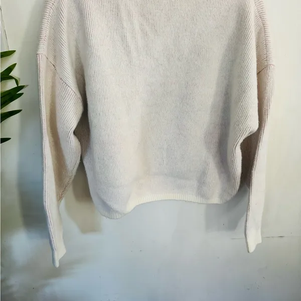 Dance & Marvel Cream and Pink Crew Neck Sweater - Image 3