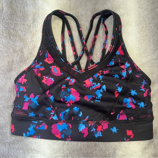 Lululemon Strap It Like Its Hot Bra Dandy Digie Multi / Black size 4 - Image 3