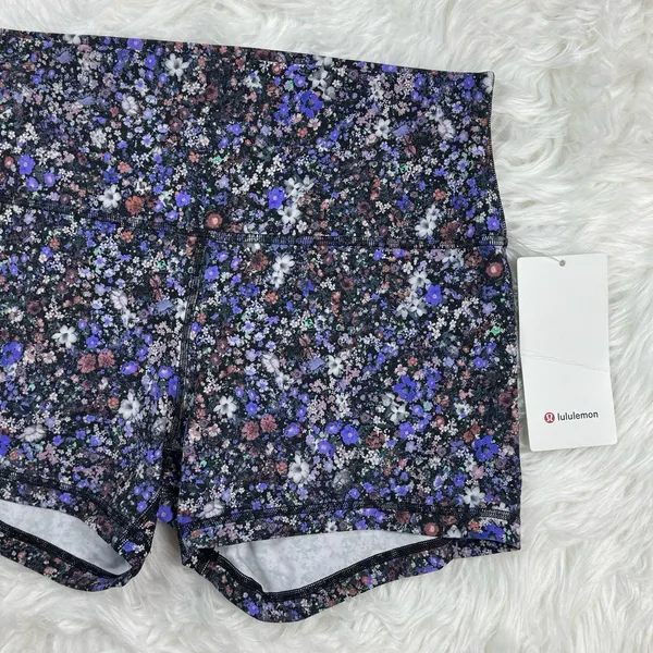 Lululemon Align High Rise Shorts 4" Flower Burst Multi Size 12 - Image 4