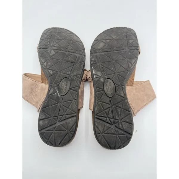 EARTH ORIGINS Onida Braided Toe-Post Leather Sandals Women Sz‎ 10 W US - Image 5