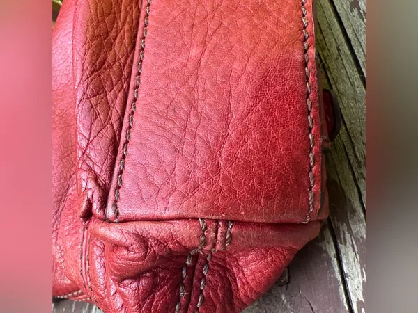 Fossil Maddox Genuine Leather 1954 Red Crossbody Handbag Satchel Purse ZB5032 - Image 7
