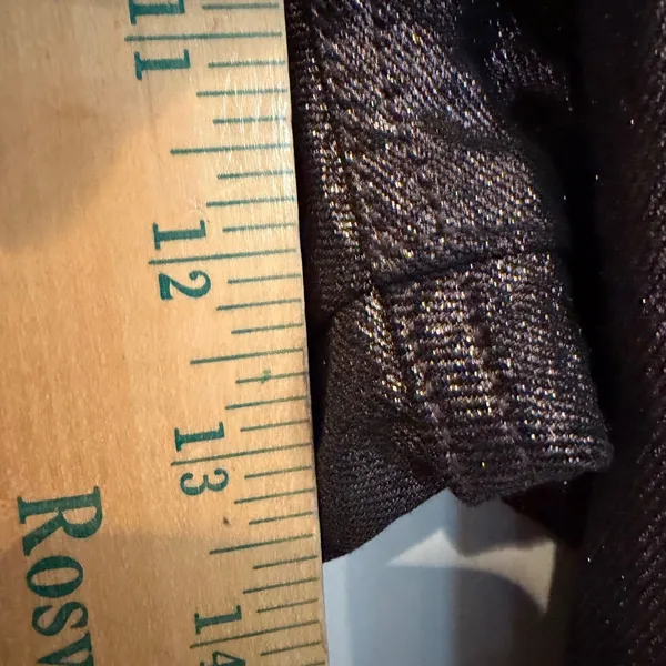 Old Navy High Rise OG Loose Metallic Jeans‎ Women's 14 Bronze Holiday Glam Party - Image 11