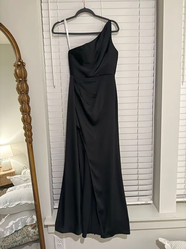 Azazie Bridesmaid Dress Black - Image 2
