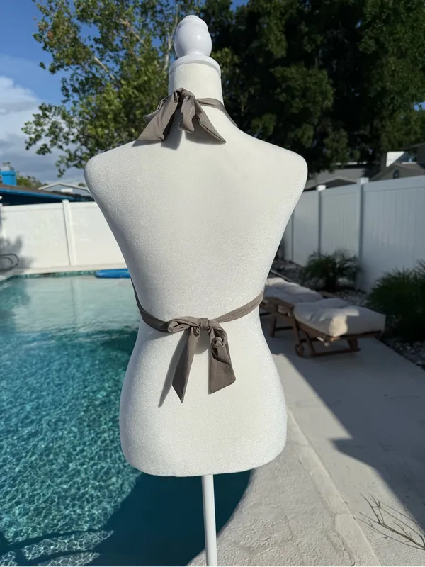 Trina Turk Taupe Halter Top Only Size 4 - Image 4