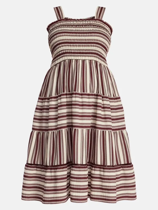 Terra & Sky Striped Tiered Maxi Sundress - Image 3