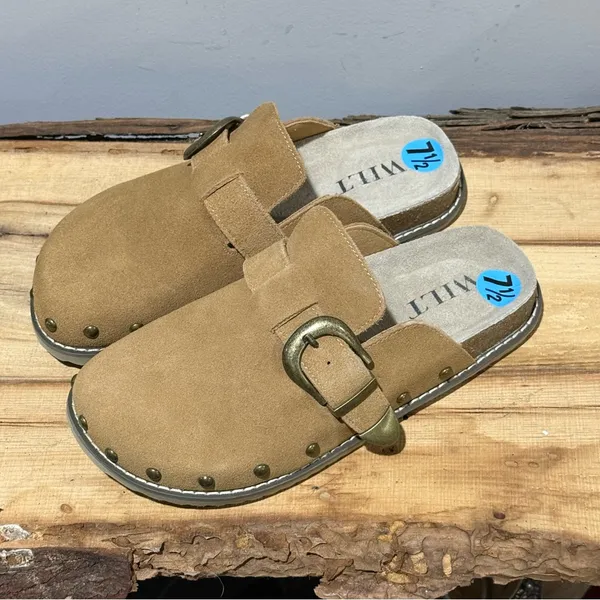 NEW WILT Suede Studded‎ Slip-On Clog Size 7.5 A17 - Image 3