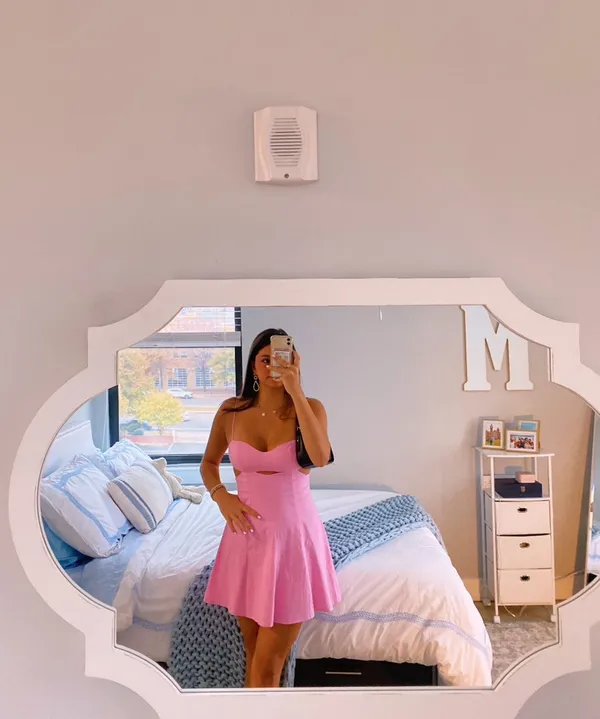 Hello Molly Blush Pink Mini Dress - Image 2