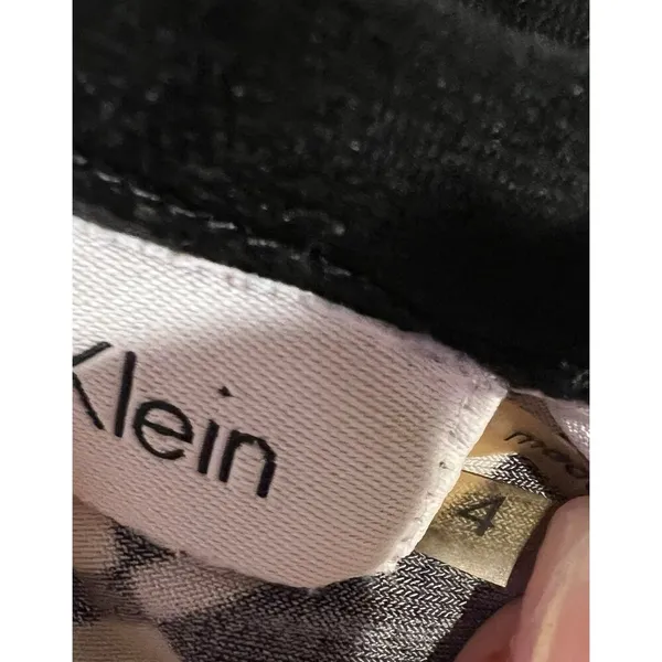 Calvin Klein Women's Sleeveless Maxi Dress in a black and white plaid Size 4 - Image 6