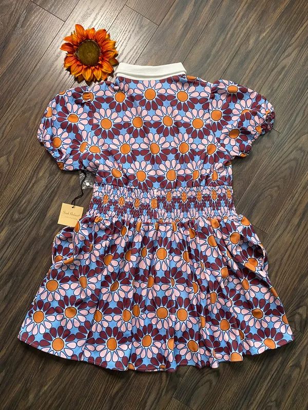 Unique Vintage NTAGE SMAK PARLOUR Flower Power Babydoll 70's Blouse 2XL - Image 8