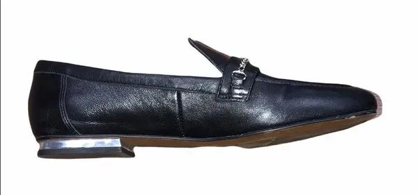 Franco Sarto size 7M black leather loafers - Image 7