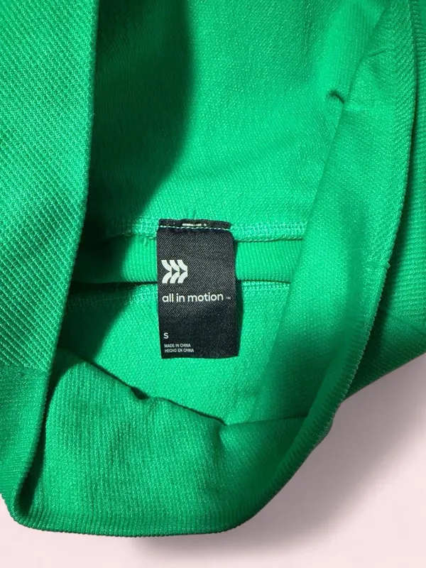 all in motion Green High-Rise Ribbed Bike Shorts - Image 3