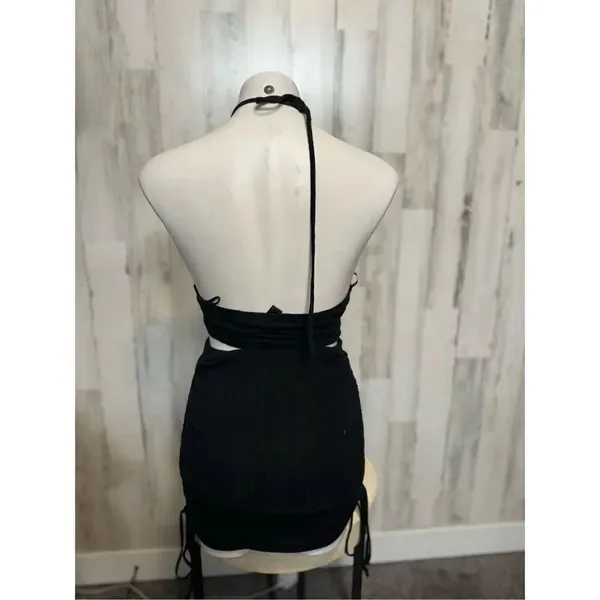 Two piece set black skirt and crop top Size XS - Image 3