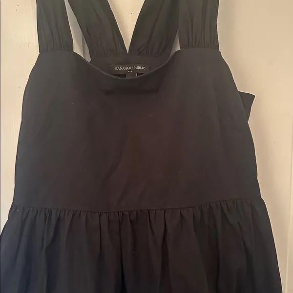 Banana‎ Republic Elegant Black Tiered Dress size XS EUC - Image 3