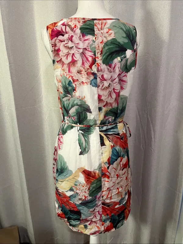 NEW! Floral Multicolor Sleeveless Wrap Dress bubble skirt - Image 5