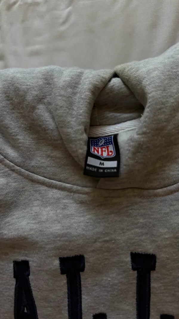 Gray Dallas cowboy hoodie - Image 3