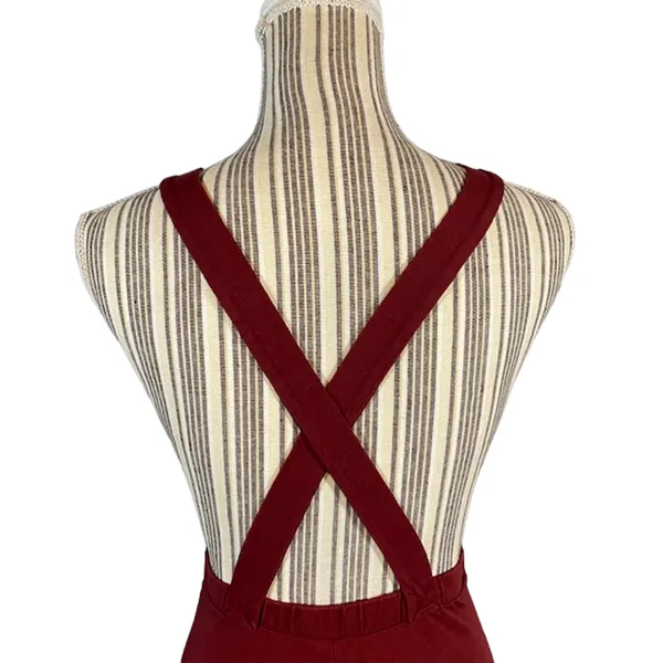 ASOS Maroon Sleeveless Crisscross Opened Back Mini Dress Women Sz 4 - Image 7