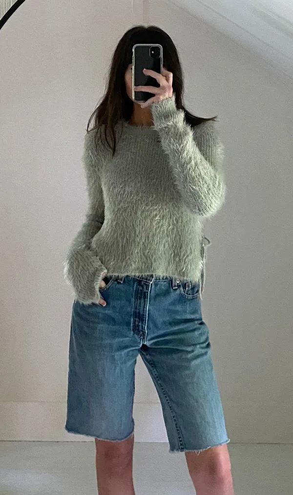 Majorelle / Revolve Marjorie Fuzzy Knit Sweater in Quartz - Image 2