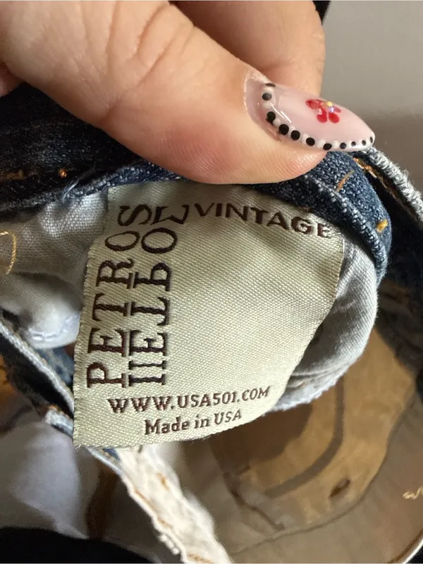 Vintage Levi’s Reworked Two Tone Distressed Denim Shorts - Image 3