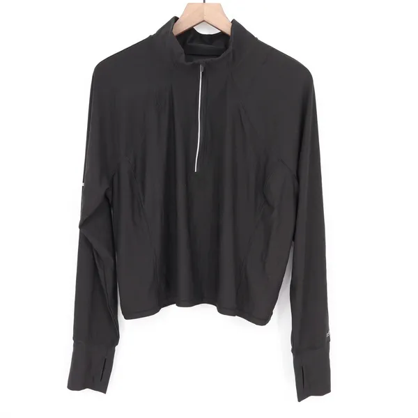 DSG Womens Run Meet & Greet 1/2 Zip Pure Black Pullover XXL - Image 2