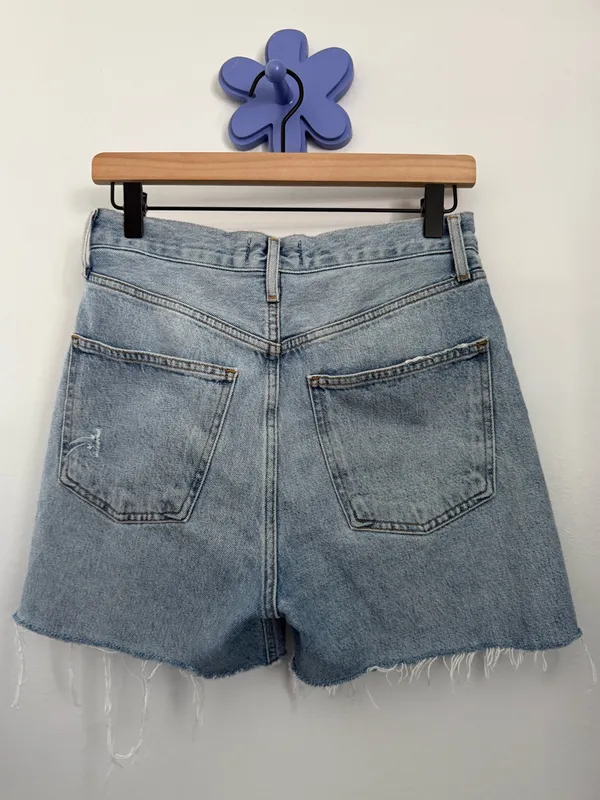 Agolde 25 90’s Shorts Force Organic‎ Cotton Cut Off Light Wash Modest Relaxed - Image 3
