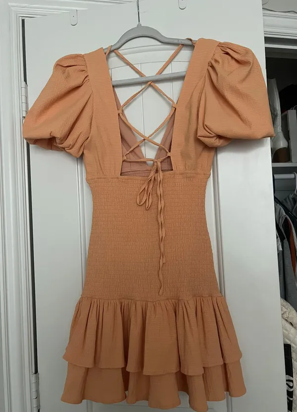 LA DEVOTEE DRESS PEACH - Image 6