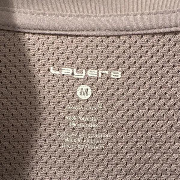 Layers Thumb Hole Women's Mauve Full-Zip Jacket M - Image 6