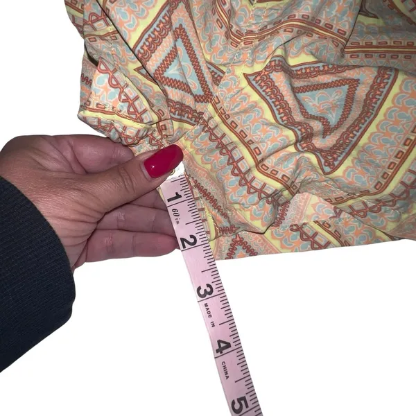 Patagonia Shorts Women M Barely Baggies 2.5" Peach Aztec Beach Coastal Resort - Image 5