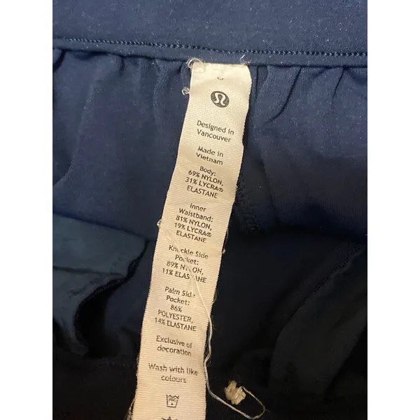 Lululemon Women's Blue High Rise Yoga Athletic Activewear Track Trousers Pants 0 - Image 5