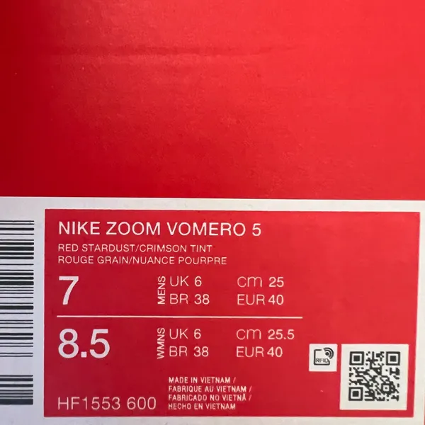 New NIKE Air Zoom Vomero 5 'Red Stardust' - Image 10