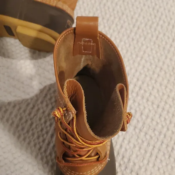 L.L. Bean Tan & Brown Rain/Snow Boots/Sturdy Sole & Comfortable (30) - Image 9