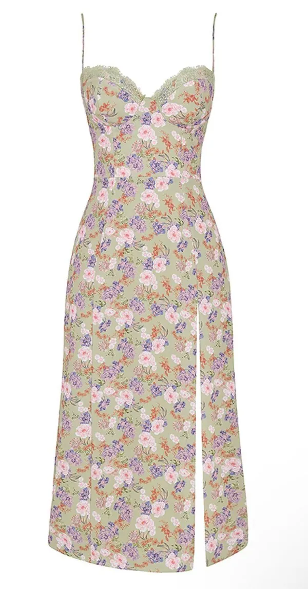 House Of CB Charlotte Peony Print Midi Sundress size M - Image 3