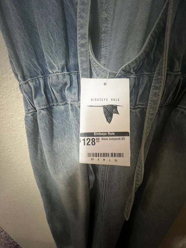 Free People Alora denim Jumpsuit - Image 6