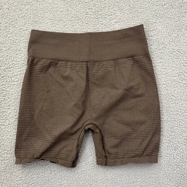 Gymshark Vital Seamless 2.0 Shorts Athletic Biker Athleisure Brown Women's XL - Image 2