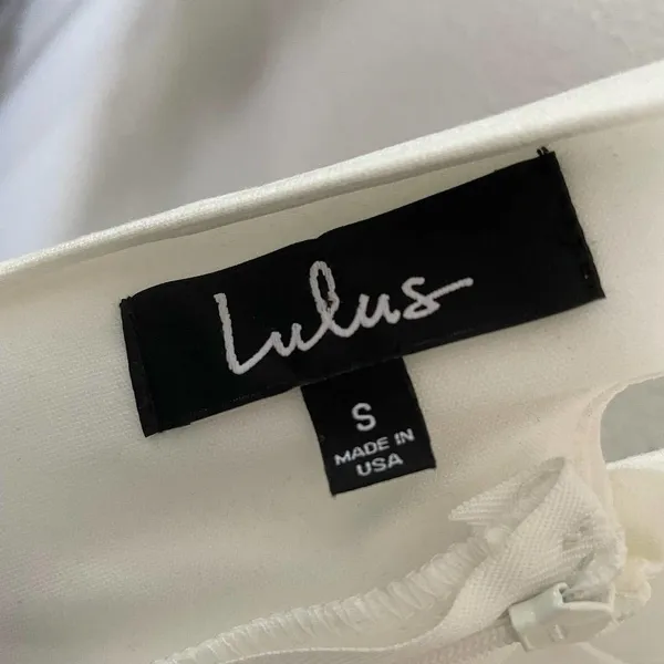 new lulus white tank skater low back dress size small - Image 3