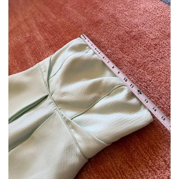 Tibi Simona Mint Green Strapless Structured Dress Size 4 - Image 4