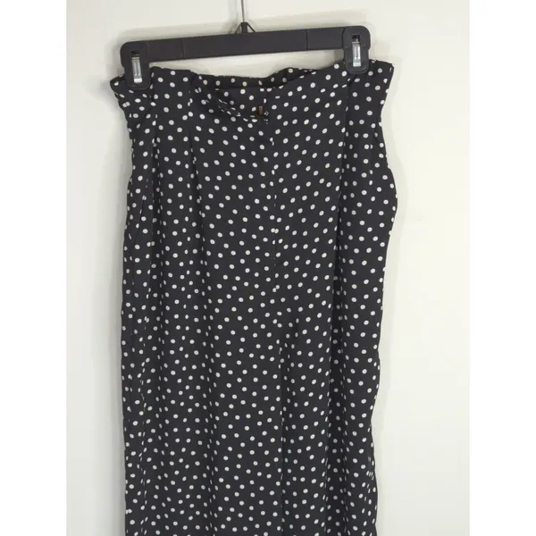 Zara Basic Black & White Polka Dot Pants‎ Women's XS Pinup Retro Preppy - Image 2