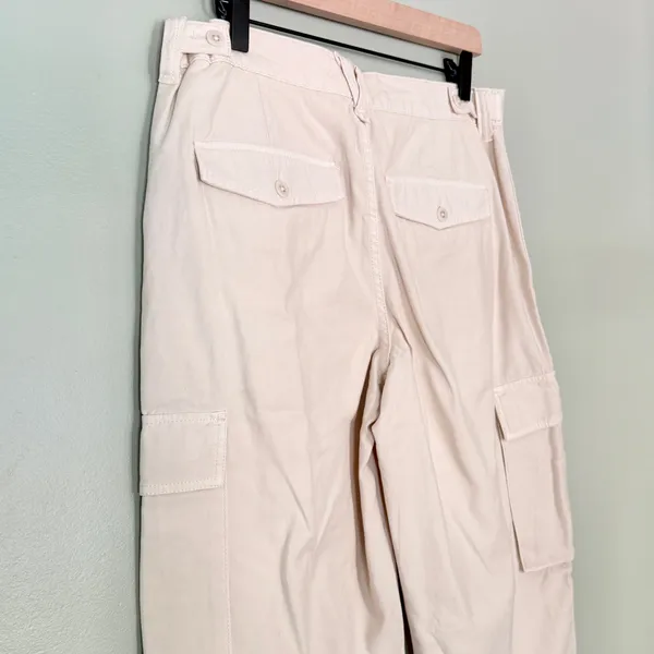 NWT Madewell Garment Dyed Low Slung Straight Cargo Pants Vintage Linen Beige 29 - Image 8