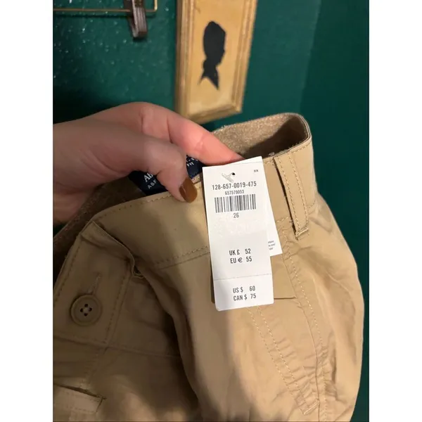 NWT! Abercrombie & Fitch 6” All Day Plain front shorts Khaki 26 - Image 4