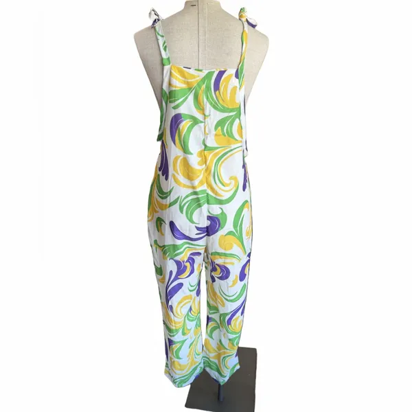 Women's NEW Mardi Gras Theme Colorway Tie Strap Jumper Size M #260775 - Image 2