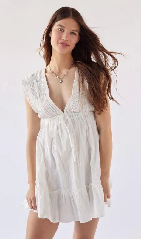 Urban Outfitters Rooney Deep V-Neck Mini Dress - Image 2