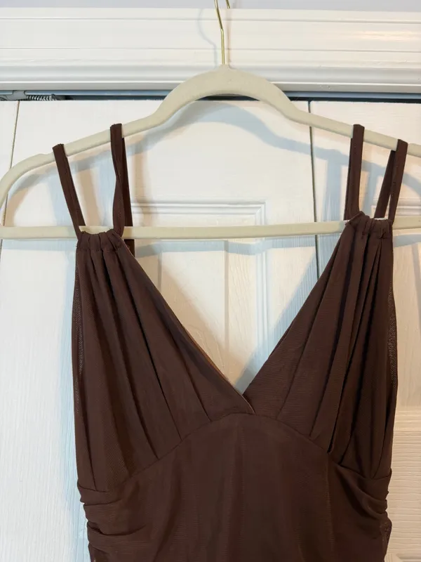 NWOT Micas Brown Sleeveless Dress - Image 5