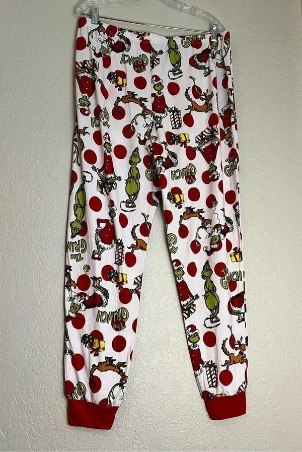 New Grinch Christmas Pajama Pants joggers XL - Image 3