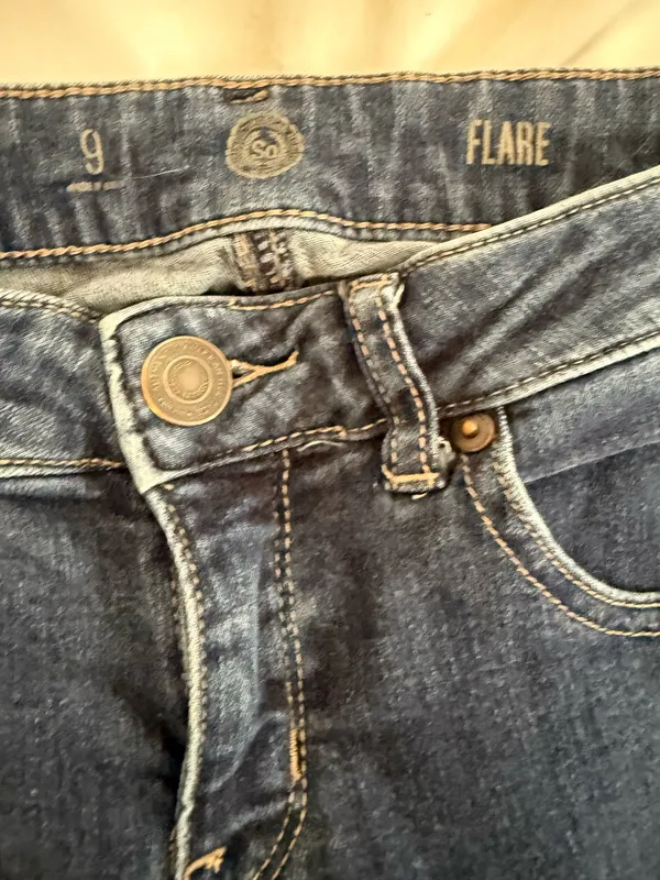 SO Flare Jeans Blue Size 9 - Image 4