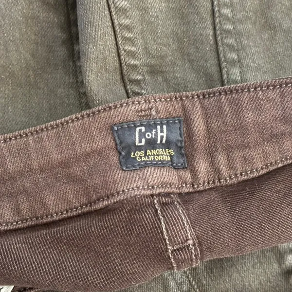 NWT Citizens of Humanity Logan Moto Pants Sz 24 Brown Low Rise Skinny‎ Grunge - Image 4