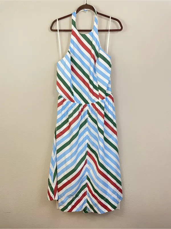 Anthropologie‎ Maeve Halter Striped Midi Sundress Size XL - Image 4
