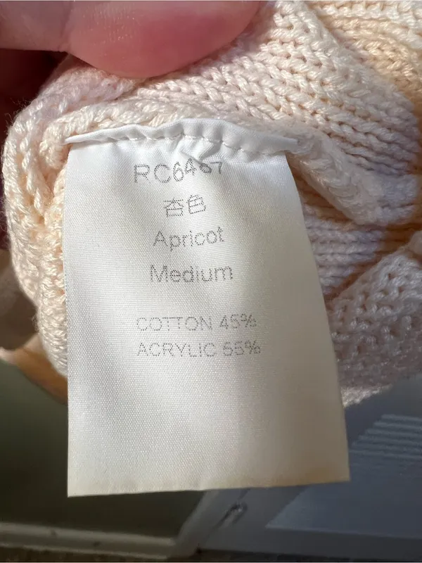 Women’s Size Medium Cap Sleeve Sweater Vest Crewneck Apricot Cream Orange RC6487 - Image 10